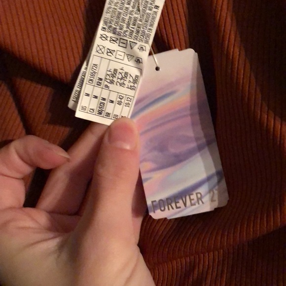 NWT burnt orange ribbed one piece swimsuit - Picture 4 of 5